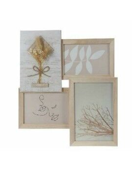 Marco de Fotos DKD Home Decor 31 x 2,4 x 34 cm Cristal Natural Shabby Chic