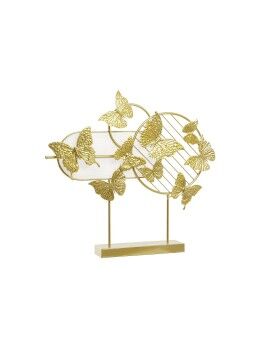 Figura Decorativa DKD Home Decor Dourado Metal Borboletas (63 x 9 x 58,4 cm)