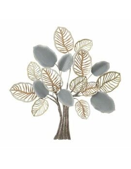 Decoración de Pared DKD Home Decor Árbol Metal Multicolor Moderno (96 x 7,6 x 100 cm)