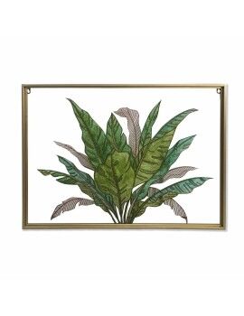 Tela DKD Home Decor Tropical Folha de planta (80 x 3 x 60 cm)