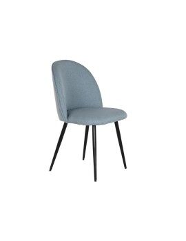 Cadeira de Sala de Jantar DKD Home Decor Preto Azul 50 x 52 x 84 cm