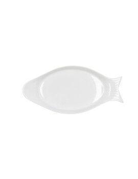 Recipiente de Cozinha Quid Gastro Cerâmica Branco (32.5 x 15,5 x 2,5 cm) (Pack 6x)