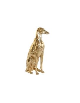 Figura Decorativa DKD Home Decor Dourado Resina Cão (42,5 x 25,5 x 78 cm)
