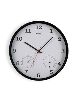 Relógio de Parede Versa Branco Plástico 4,3 x 35,5 x 35,5 cm
