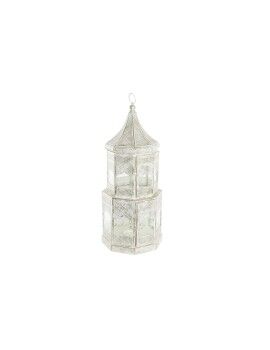 Farol DKD Home Decor 2 Unidades Blanco Dorado Metal Cristal Árabe Acabado envejecido 30 x 30 x 71...