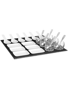 Set de Aperitivo Secret de Gourmet Negro Pizarra (30 x 30 cm)