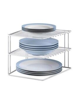 Organizador para Armario de Cocina Metaltex Silos 3 Estantes Metal (25 x 25 x 19 cm)