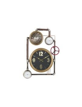 Relógio de Parede DKD Home Decor Válvulas Cristal Dourado Ferro (50,5 x 12 x 73 cm)