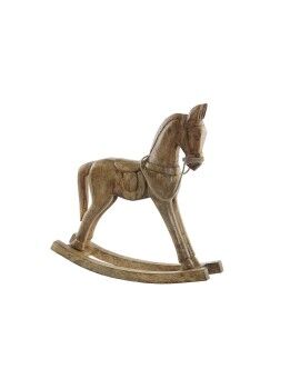 Figura Decorativa DKD Home Decor Balancín Caballo Marrón 61 x 15 x 63 cm