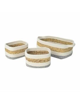 Caja Decorativa DKD Home Decor Fibra natural 33 x 23 x 13 cm