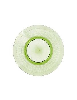 Plato de Postre Quid Viba Verde Plástico 20 cm (12 Unidades)