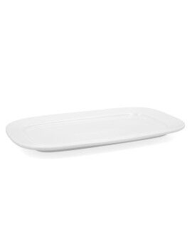 Recipiente de Cozinha Bidasoa Glacial Branco Cerâmica 36 x 21 cm (3 Unidades) (Pack 3x)