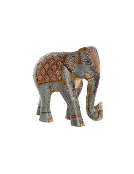 Figura Decorativa DKD Home Decor Elefante Madeira de mangueira (29 x 12 x 26 cm)