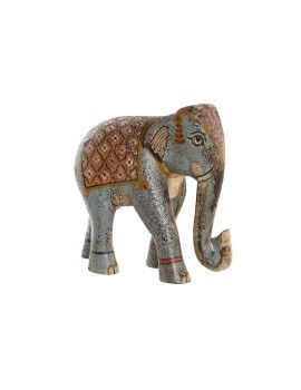 Figura Decorativa DKD Home Decor Elefante Madera de mango (29 x 12 x 26 cm)