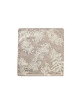 Capa de travesseiro DKD Home Decor Folhas Castanho 50 x 1 x 50 cm