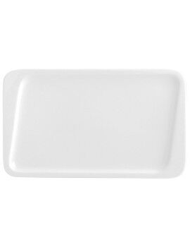 Prato de Jantar Quid Chef Branco Cerâmica 30 x 18 cm (6 Unidades) (Pack 6x)
