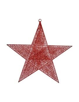 Adorno Natalício Vermelho Estrela Metal (50 x 51,5 x 0,5 cm)