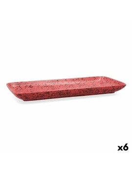 Recipiente de Cozinha Ariane Oxide Cerâmica Vermelho (36 x 16,5  cm) (6 Unidades)