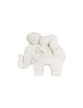 Figura Decorativa DKD Home Decor Blanco Elefante Oriental 44 x 22 x 40 cm