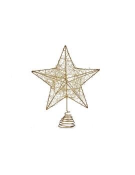 Estrela de Natal Dourado Aço Plástico