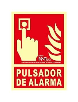 Placa Normaluz No utilizar en caso de incendio PVC