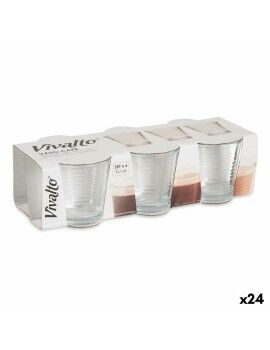 Set de Vasos Transparente Vidrio (90 ml) (24 Unidades)