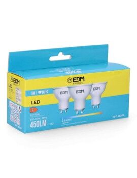 Conjunto de 3 lâmpadas LED EDM F 5 W GU10 450 lm Ø 5 x 5,5 cm (6400 K)