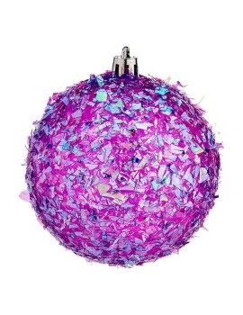 Bolas de Navidad Ø 8 cm 6 Unidades Morado PVC