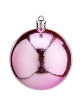 Bolas de Natal Ø 7 cm 12 Unidades Cor de Rosa Plástico