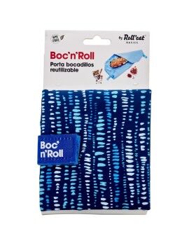Bolsa para Sanduíches Roll'eat Boc'n'roll Essential Marine Azul (11 x 15 cm)