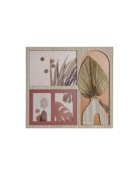 Marco de Fotos DKD Home Decor 43 x 1,2 x 40 cm Natural Multicolor Madera MDF Boho