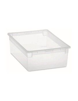 Caja Multiusos Terry Light Box M Con Tapa Transparente Polipropileno Plástico 27,8 x 39,6 x 13,2 cm