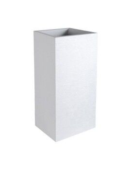 Vaso EDA Graphit Branco Plástico Quadrado 39,5 x 39,5 x 80 cm