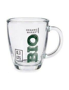 Taza Mug Bio Transparente Vidrio 6 Unidades (320 ml)