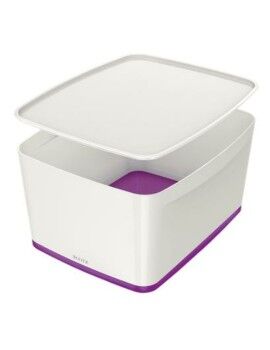 Caixa de Armazenamento Leitz MyBox WOW Com tampa Violeta Branco ABS 31,8 x 19,8 x 38,5 cm