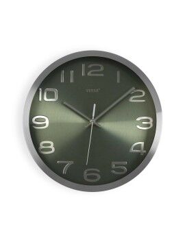 Relógio de Parede Versa Prateado Alumínio (4 x 30 x 30 cm)