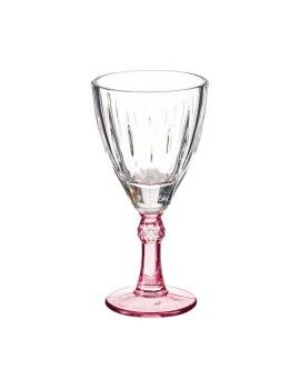 Copo para vinho Cristal Cor de Rosa 6 Unidades (275 ml)