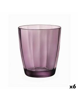 Vaso Bormioli Rocco Pulsar Morado Vidrio 390 ml (6 Unidades) (Pack 6x)