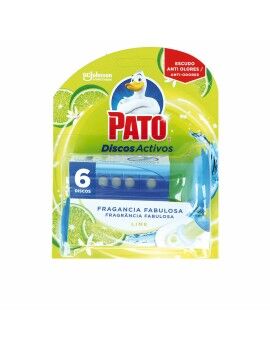 Ambientador de ar de casa de banho Pato Discos Activos Lima 6 Unidades Desinfetante