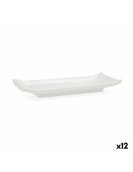 Tabuleiro Quid Select Branco Plástico 22,4 x 9,5 x 3 cm Sushi (12 Unidades)