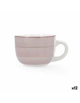 Taza Quid Vita Morning Cerámica Rosa (470 ml) (12 Unidades)