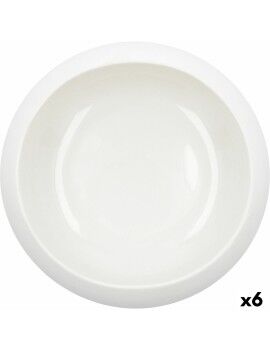 Bol Ariane Organic Cerámica Blanco (16 cm) (6 Unidades)