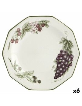 Prato de Sobremesa Churchill Victorian Cerâmica servies (Ø 20,5 cm) (6 Unidades)