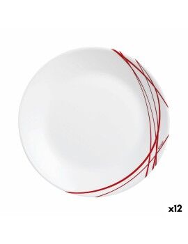 Plato de Postre Arcopal Domitille Bicolor Vidrio (Ø 18 cm) (12 Unidades)