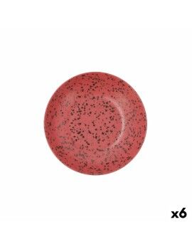 Prato Fundo Ariane Oxide Cerâmica Vermelho (Ø 21 cm) (6 Unidades)