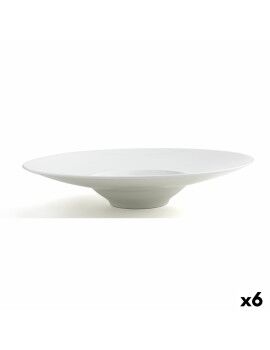 Prato Fundo Ariane Gourmet Branco Cerâmica Ø 29 cm (6 Unidades)