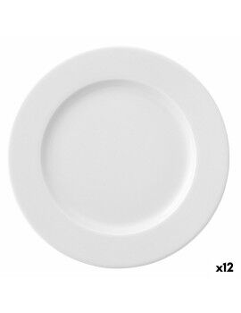 Plato Llano Ariane Prime Blanco Cerámica Ø 17 cm (12 Unidades)