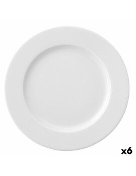 Plato Llano Ariane Prime Blanco Cerámica Ø 29 cm (6 Unidades)