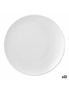 Plato Llano Ariane Vital Coupe Cerámica Blanco (Ø 18 cm) (12 Unidades)