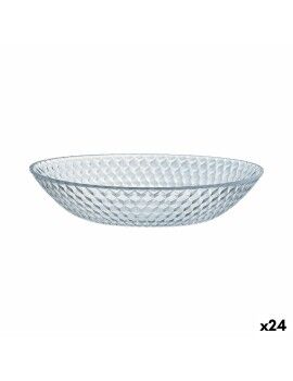 Plato Hondo Luminarc Pampille Clear Transparente Vidrio (20 cm) (24 Unidades)